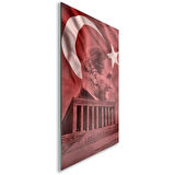 Atatürk Cam Tablo - Yatay Motif 01-014