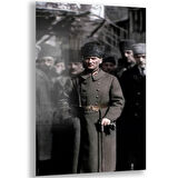 Atatürk Cam Tablo - Yatay Motif 01-022