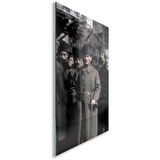 Atatürk Cam Tablo - Yatay Motif 01-022