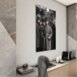 Atatürk Cam Tablo - Yatay Motif 01-022