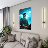 Atatürk Cam Tablo - Yatay Motif 01-029