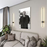 Atatürk Cam Tablo - Yatay Motif 01-030