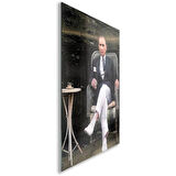Atatürk Cam Tablo - Yatay Motif 01-033