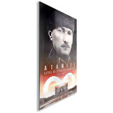 Atatürk Cam Tablo - Yatay Motif 01-036