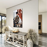 Atatürk Cam Tablo - Yatay Motif 01-043