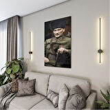 Atatürk Cam Tablo - Yatay Motif 01-044