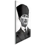 Atatürk Cam Tablo - Yatay Motif 01-045