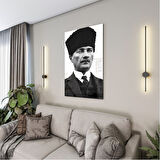 Atatürk Cam Tablo - Yatay Motif 01-045