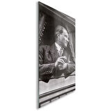 Atatürk Cam Tablo - Yatay Motif 01-046
