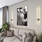 Atatürk Cam Tablo - Yatay Motif 01-047