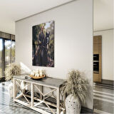 Atatürk Cam Tablo - Yatay Motif 01-048