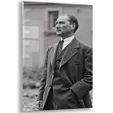 Atatürk Cam Tablo - Yatay Motif 01-050