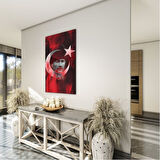 Atatürk Cam Tablo - Yatay Motif 01-051