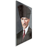 Atatürk Cam Tablo - Yatay Motif 01-059