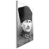 Atatürk Cam Tablo - Yatay Motif 01-060