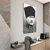 Atatürk Cam Tablo - Yatay Motif 01-060