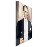Atatürk Cam Tablo - Yatay Motif 01-066
