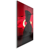 Atatürk Cam Tablo - Yatay Motif 01-067