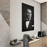 Atatürk Cam Tablo - Yatay Motif 01-070