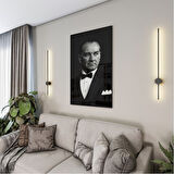 Atatürk Cam Tablo - Yatay Motif 01-070