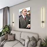 Atatürk Cam Tablo - Yatay Motif 01-079