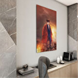 Atatürk Cam Tablo - Yatay Motif 01-084