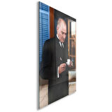 Atatürk Cam Tablo - Yatay Motif 01-087