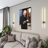Atatürk Cam Tablo - Yatay Motif 01-087