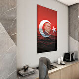 Atatürk Cam Tablo - Yatay Motif 01-089