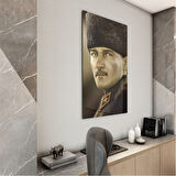 Atatürk Cam Tablo - Yatay Motif 01-092