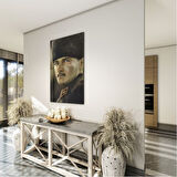 Atatürk Cam Tablo - Yatay Motif 01-092