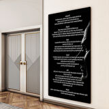 Atatürk Sözleri 1 Cam Tablo - Dikey Motif 02-001