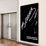 Atatürk Sözleri 1 Cam Tablo - Dikey Motif 02-011