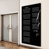 Atatürk Sözleri 1 Cam Tablo - Dikey Motif 02-013