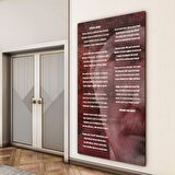 Atatürk Sözleri 2 Cam Tablo - Dikey Motif 02-013