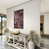 Atatürk Sözleri 2 Cam Tablo - Dikey Motif 02-019