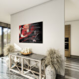 Atatürk Sözleri 4 Cam Tablo - Yatay Motif 01-001