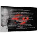 Atatürk Sözleri 6 Cam Tablo - Yatay Motif 01-001