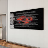 Atatürk Sözleri 6 Cam Tablo - Yatay Motif 01-001