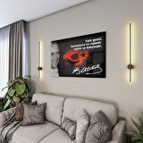 Atatürk Sözleri 6 Cam Tablo - Yatay Motif 01-005