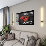 Atatürk Sözleri 6 Cam Tablo - Yatay Motif 01-008