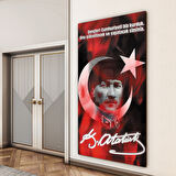 Atatürk Sözleri 7 Cam Tablo - Dikey Motif 02-004