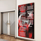 Atatürk Sözleri 7 Cam Tablo - Dikey Motif 02-013