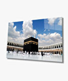 Kabe Kutsal Topraklar Dini Duvar Dekoru Cam Tablo 4mm Dayanıklı Temperli Cam