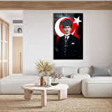 Atatürk Silüet Cam Tablo