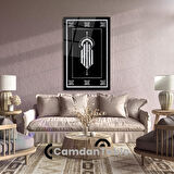 Dikey İslami Cam Tablo