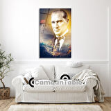 Atatürk ve Bayrak Cam Tablo