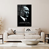 Atatürk ve Bayrak Cam Tablo