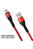 iPhone USB Lightning Şarj Kablosu iPhone 14 13 12 11 Uyumlu Hızlı Şarj Kablosu Lightning 3.4A HIZLI