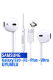 S20 FE - S20 Ultra - S20+ Plus Kulaklık Kablolu Type C Mikrofonlu Kulaklık